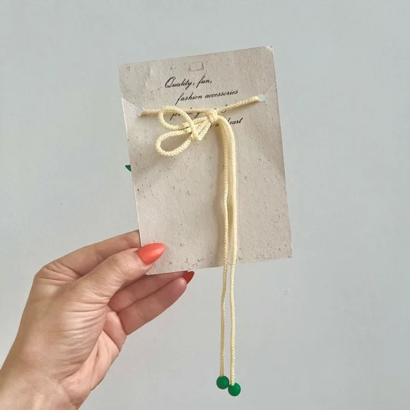 80s-90s Vintage 🍒 Roxie Originals Handcrafted Cherry Necklace - Picture 3 of 4